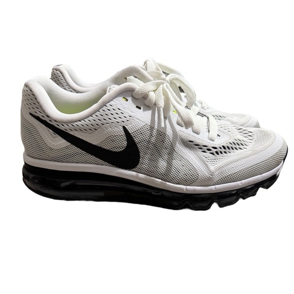 Nike Air Max 2014 White/Black Pure Platinum/Volt- 621078-100 Women's Size 9.5